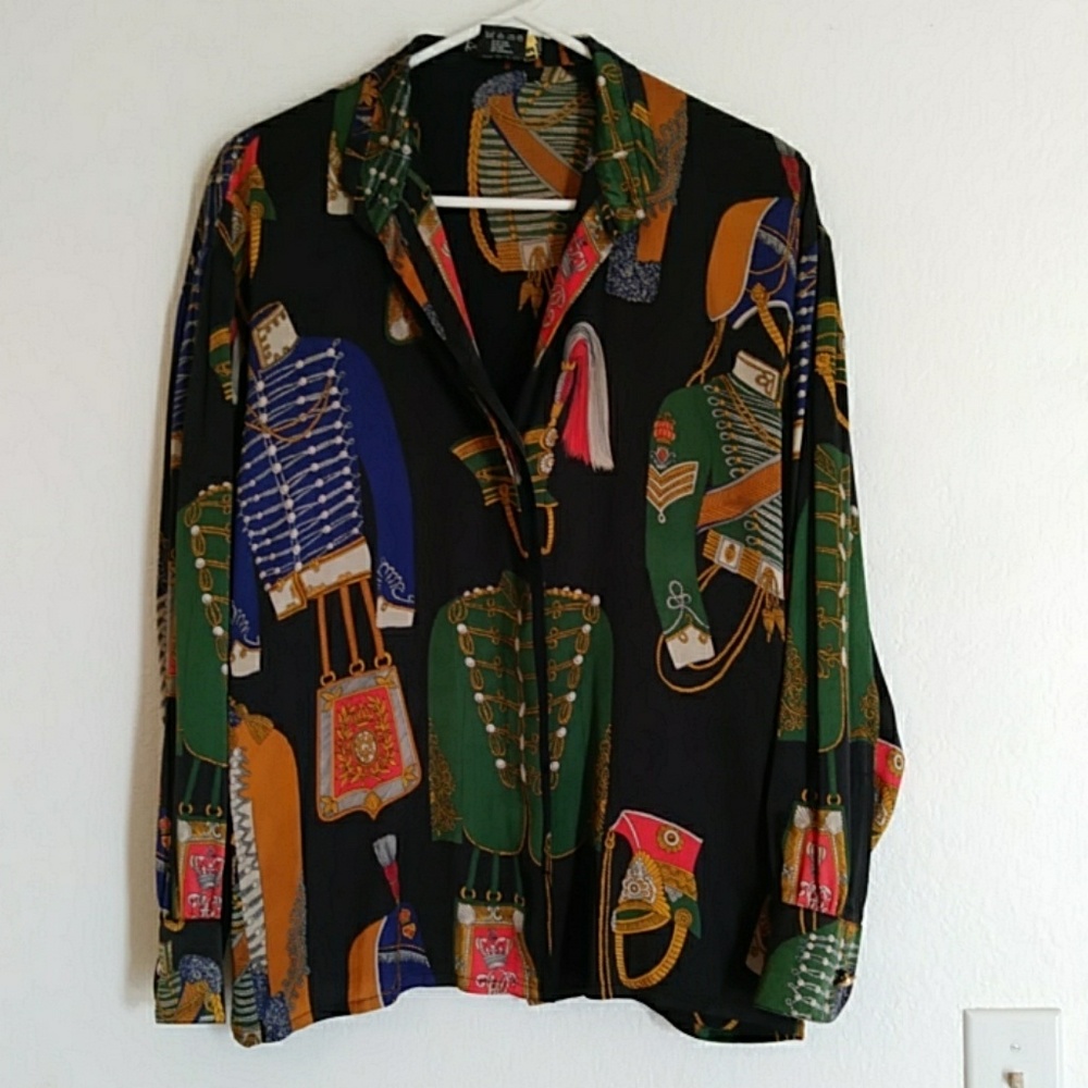Escada Button Down Blouse